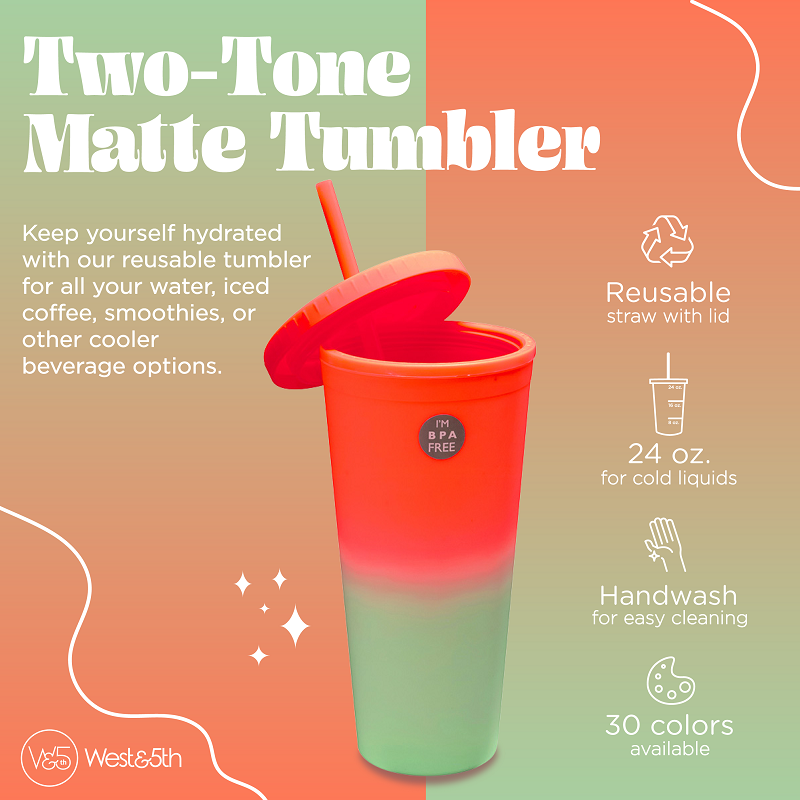 Rubber Coated Tumbler- Tan – West and 5th