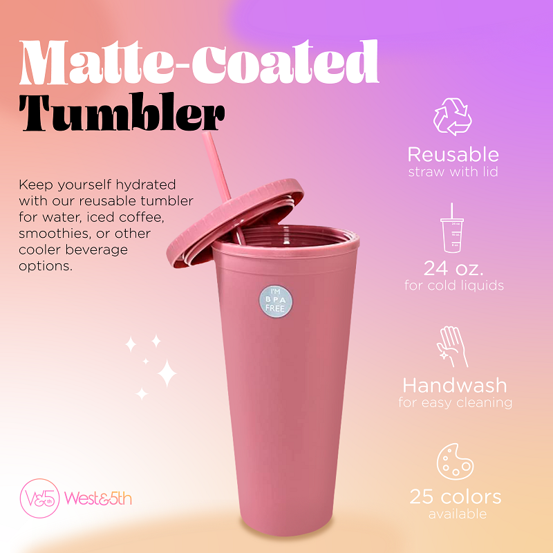 Crater Tumbler- Matte- Sage – West and 5th