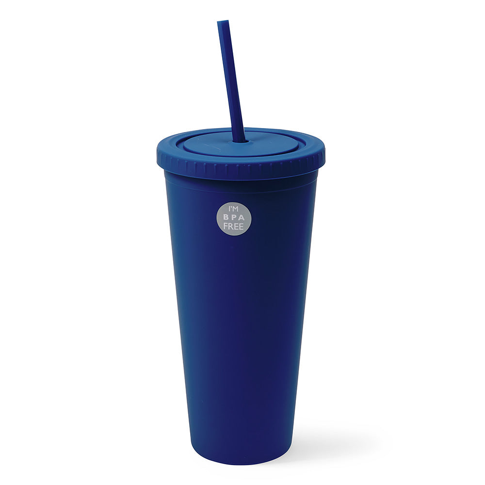 Starbucks Matte Blue Cold Cup Acrylic Travel Tumbler