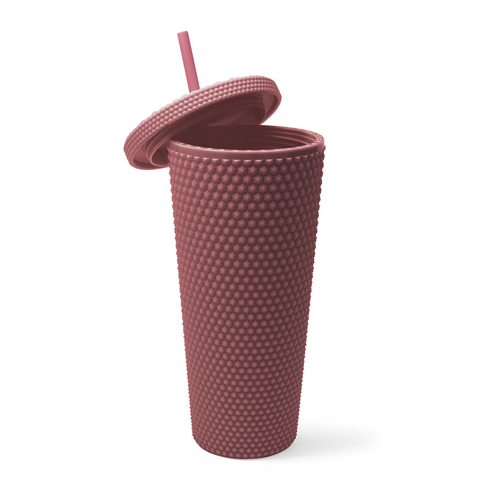 Light Pink Matte Studded Tumbler