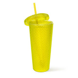 Studded Tumbler Semi-Transparent- Neon Yellow
