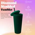 Studded Tumbler- Forest Green