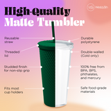 Studded Tumbler- Forest Green