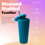 Studded Tumbler- Electric Blue