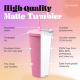 Studded Tumbler- Pink
