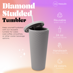 Studded Tumbler- Dark Grey