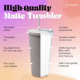 Studded Tumbler- Dark Grey