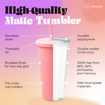 Studded Tumbler- Blush