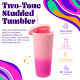 Two Tone Studded- Pink & Fuchsia