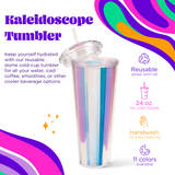Kaleidoscope Dome Tumbler- Clear