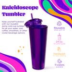 Kaleidoscope Dome Tumbler- Purple