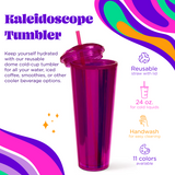 Kaleidoscope Dome Tumbler- Fuchsia