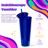 Kaleidoscope Dome Tumbler- Blue