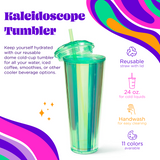 Kaleidoscope Dome Tumbler- Mint