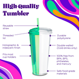 Kaleidoscope Dome Tumbler- Mint