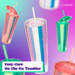 Kaleidoscope Dome Tumbler- Mint