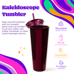 Kaleidoscope Dome Tumbler- Burgundy