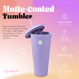 Rubber Coated Tumbler- Deep Lilac
