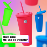 Rubber Coated Tumbler- Coral