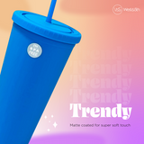 Rubber Coated Tumbler- Royal Blue