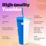 Rubber Coated Tumbler- Royal Blue