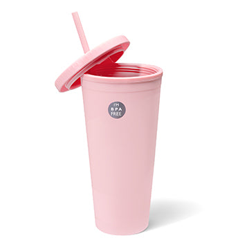 Rubber Coated Tumbler- Pastel Pink