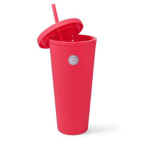 Rubber Coated Tumbler- Coral