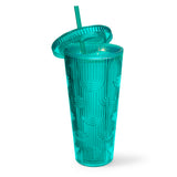 Mermaid Scale Holographic Tumbler- Teal