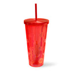 Mermaid Scale Holographic Tumbler- Coral