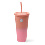Two Tone Rubber Coated Tumbler- Nude to Blush