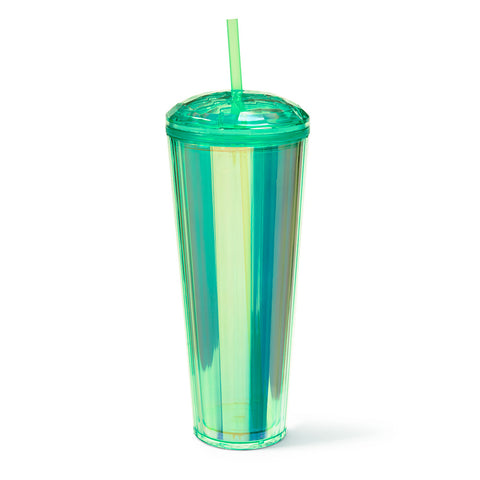 Simple Modern Plastic Tumbler with Lid and Straw, Reusable -Sea Glass Sage