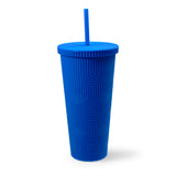 Mermaid Scale Matte Tumbler- Cobalt