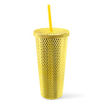 Studded Anodized Bling Tumbler- Gold